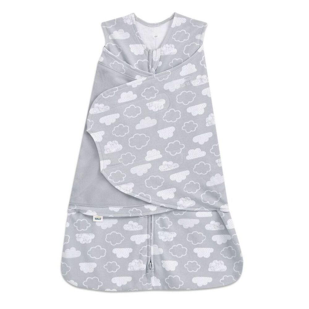 Halo Innovations Sleep Sack in Gray with White Clouds